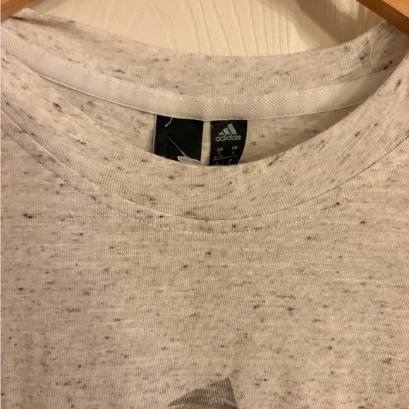 Adidas Gray Sleeveless Muscle Tee with Logo women’s size small - Picture 8 of 14